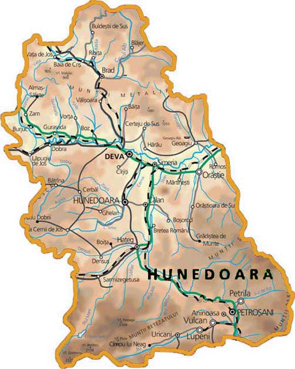 Harta-judetului-Hunedoara